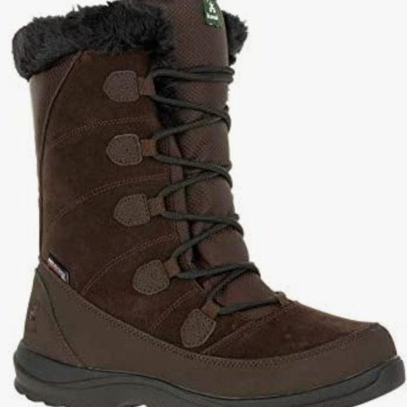 Kamik Women's Icelyn S Wide Winter Boots Dark Brown - Picture 2 of 7